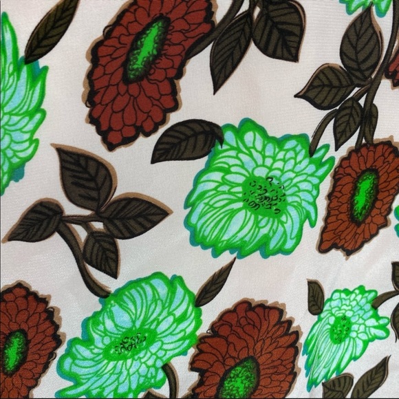 Sandro Antropique Floral Print Silk Dress EU 36 - Picture 8 of 11